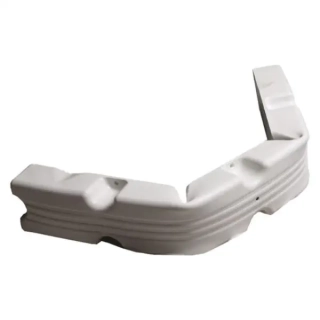 Pontonový fender 100x12x7cm pružný bílý