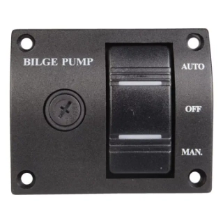 Ovládací panel bilge pumpa 76x63mm