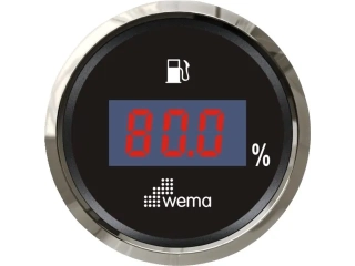 Digitální palivoměr 0-190 ohm černá stříbrná